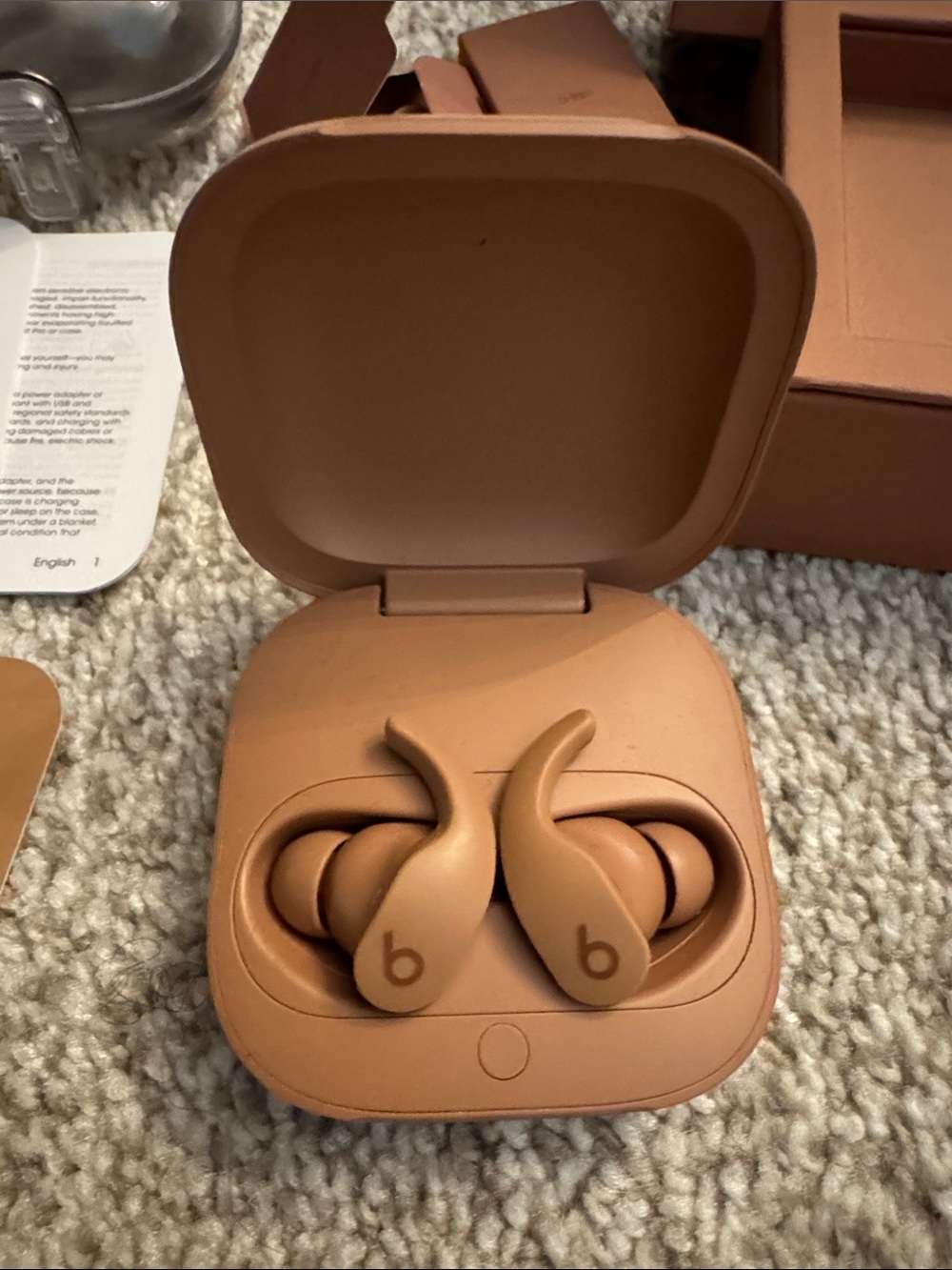 Beats by Dre Beats x Kim True Wireless Earbuds in Brown/Tan - Picture 2 of 14